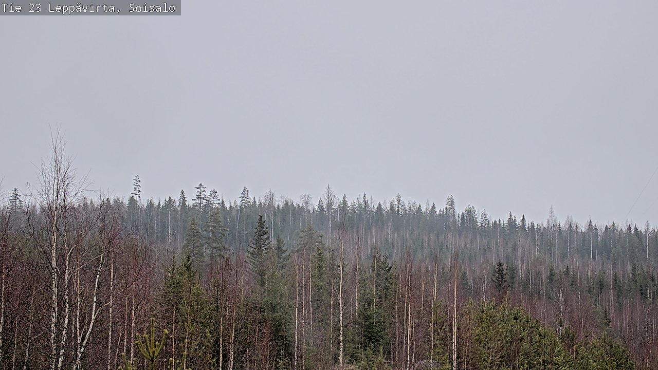 Weather Camera Image Road 23 Leppävirta, Soisalo, Leppävirta, Pohjois-Savo
