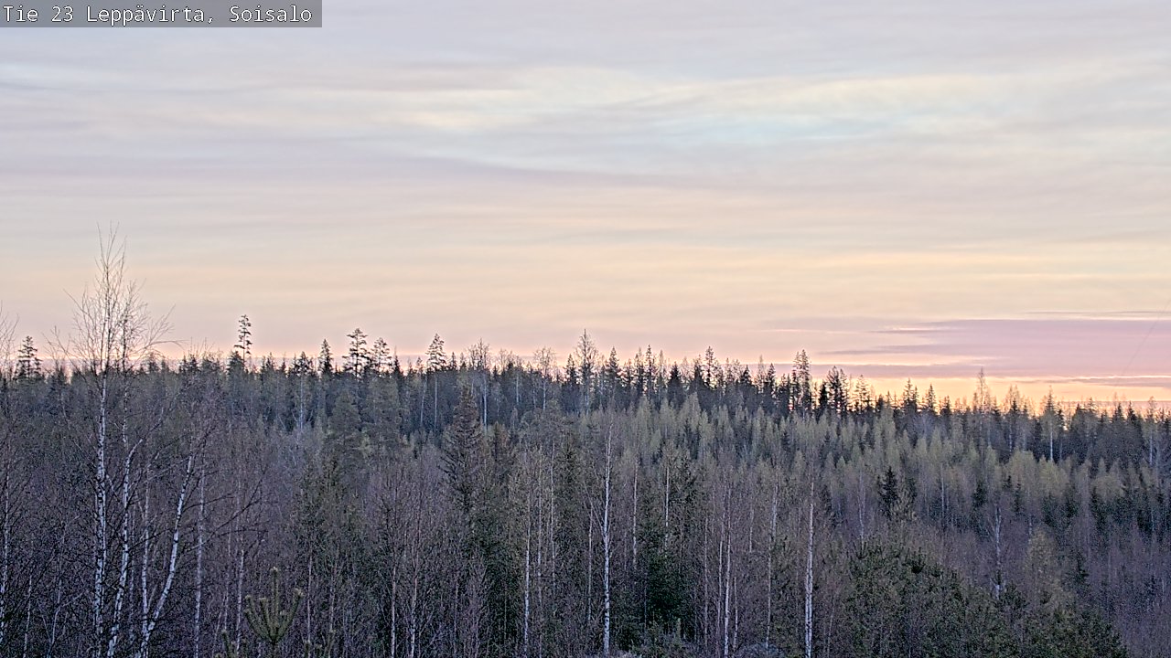Weather Camera Image Väg 23 Leppävirta, Soisalo, Leppävirta, Pohjois-Savo