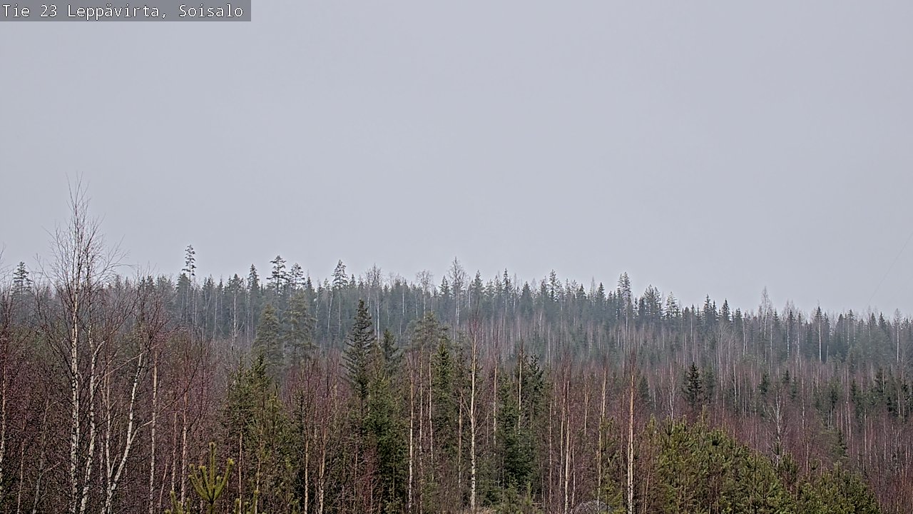 Weather Camera Image Road 23 Leppävirta, Soisalo, Leppävirta, Pohjois-Savo