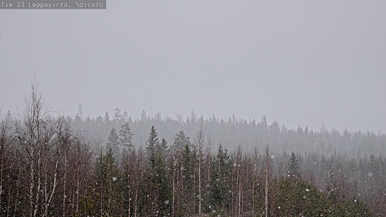 Weather Camera Image Road 23 Leppävirta, Soisalo, Leppävirta, Pohjois-Savo