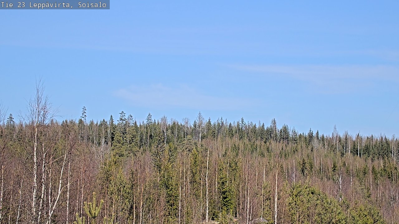 Weather Camera Image Väg 23 Leppävirta, Soisalo, Leppävirta, Pohjois-Savo