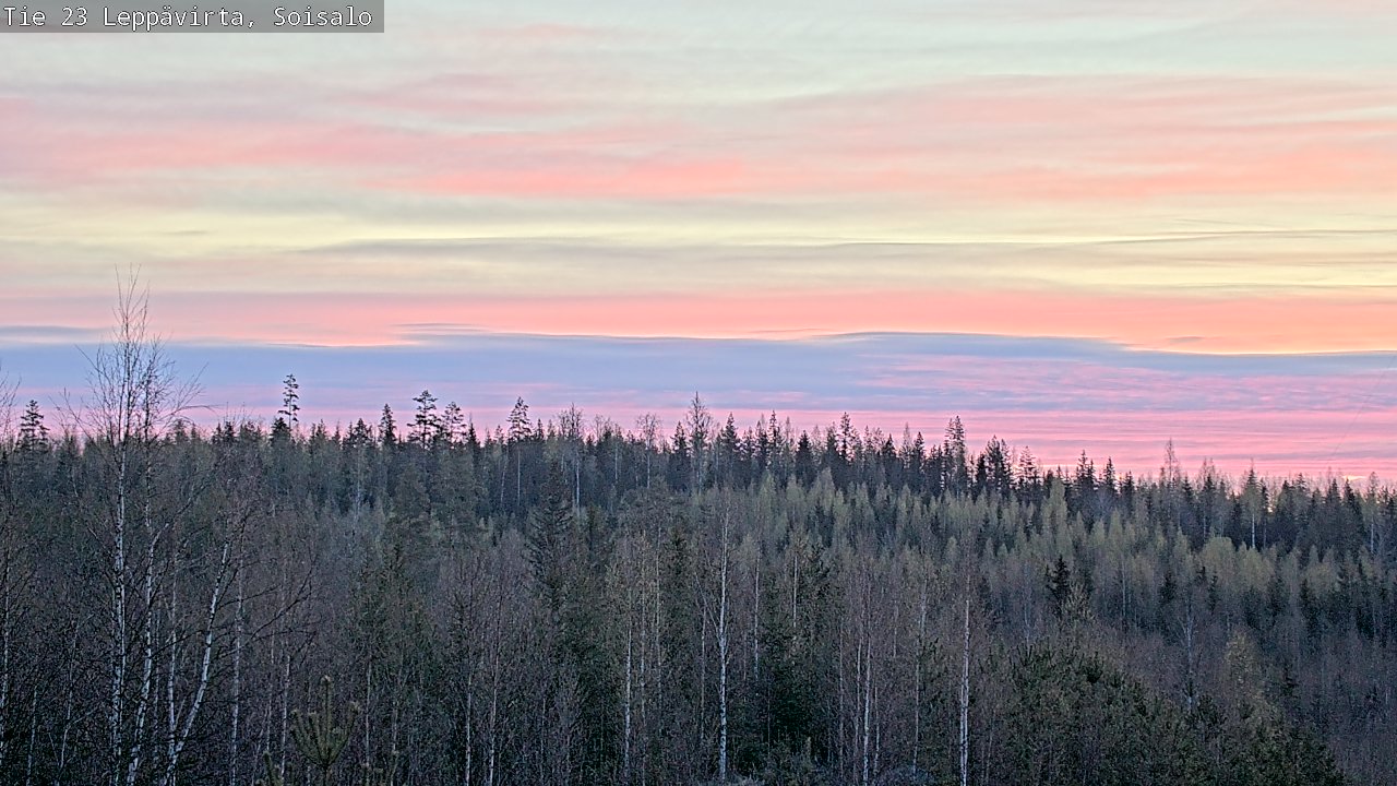 Weather Camera Image Väg 23 Leppävirta, Soisalo, Leppävirta, Pohjois-Savo