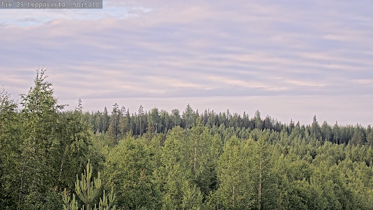 Weather Camera Image Väg 23 Leppävirta, Soisalo, Leppävirta, Pohjois-Savo