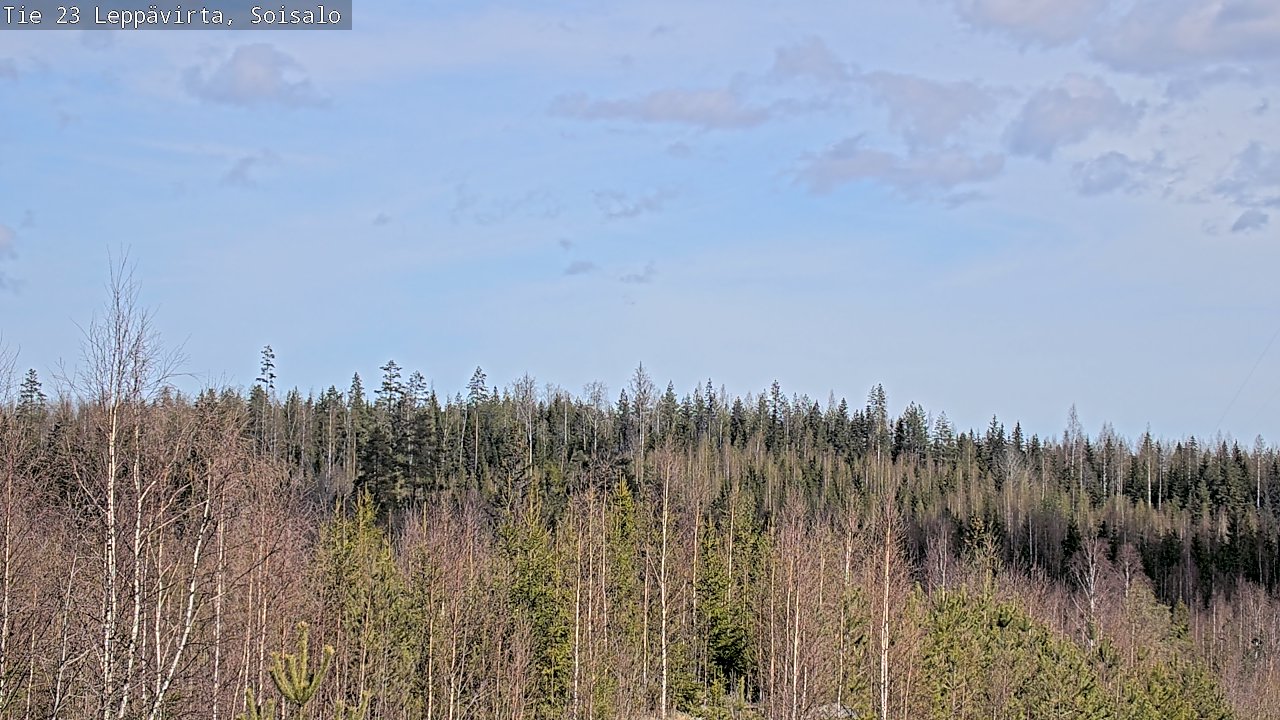 Weather Camera Image Väg 23 Leppävirta, Soisalo, Leppävirta, Pohjois-Savo