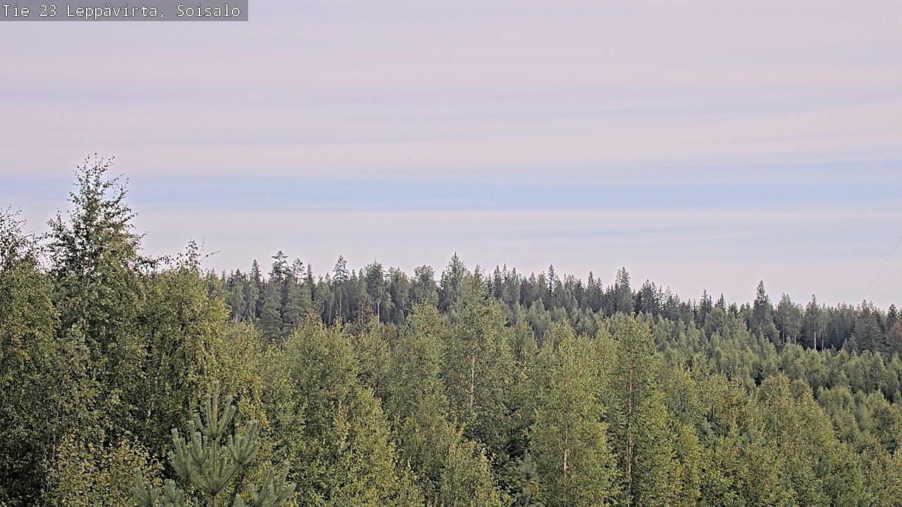 Weather Camera Image Road 23 Leppävirta, Soisalo, Leppävirta, Pohjois-Savo