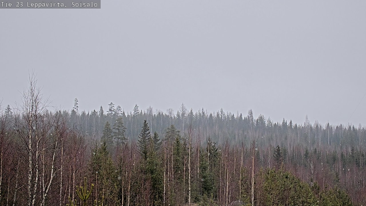 Weather Camera Image Road 23 Leppävirta, Soisalo, Leppävirta, Pohjois-Savo