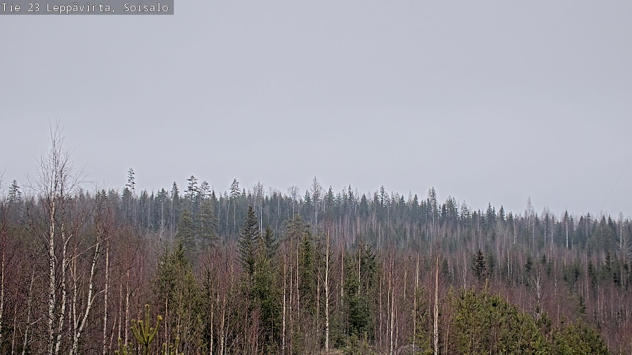 Weather Camera Image Road 23 Leppävirta, Soisalo, Leppävirta, Pohjois-Savo
