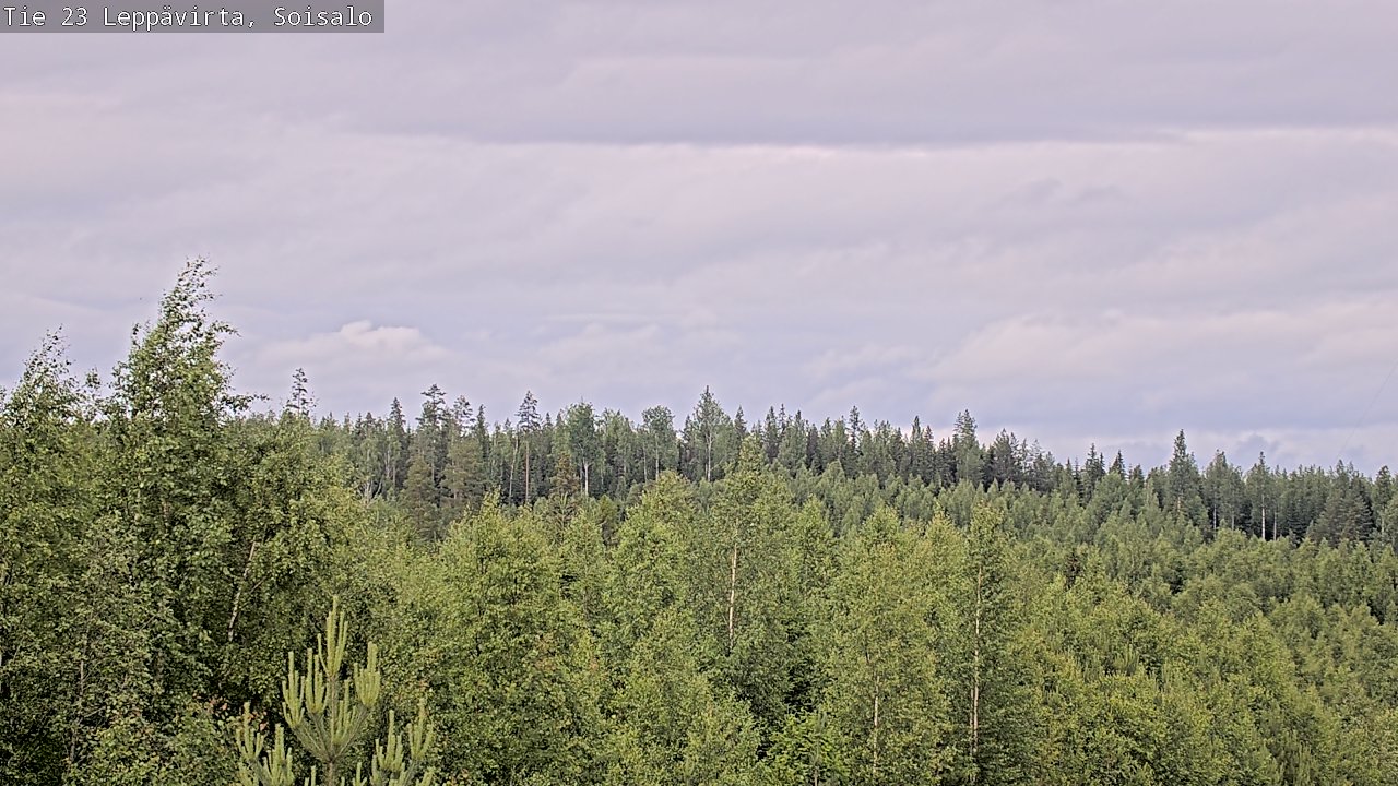 Weather Camera Image Väg 23 Leppävirta, Soisalo, Leppävirta, Pohjois-Savo