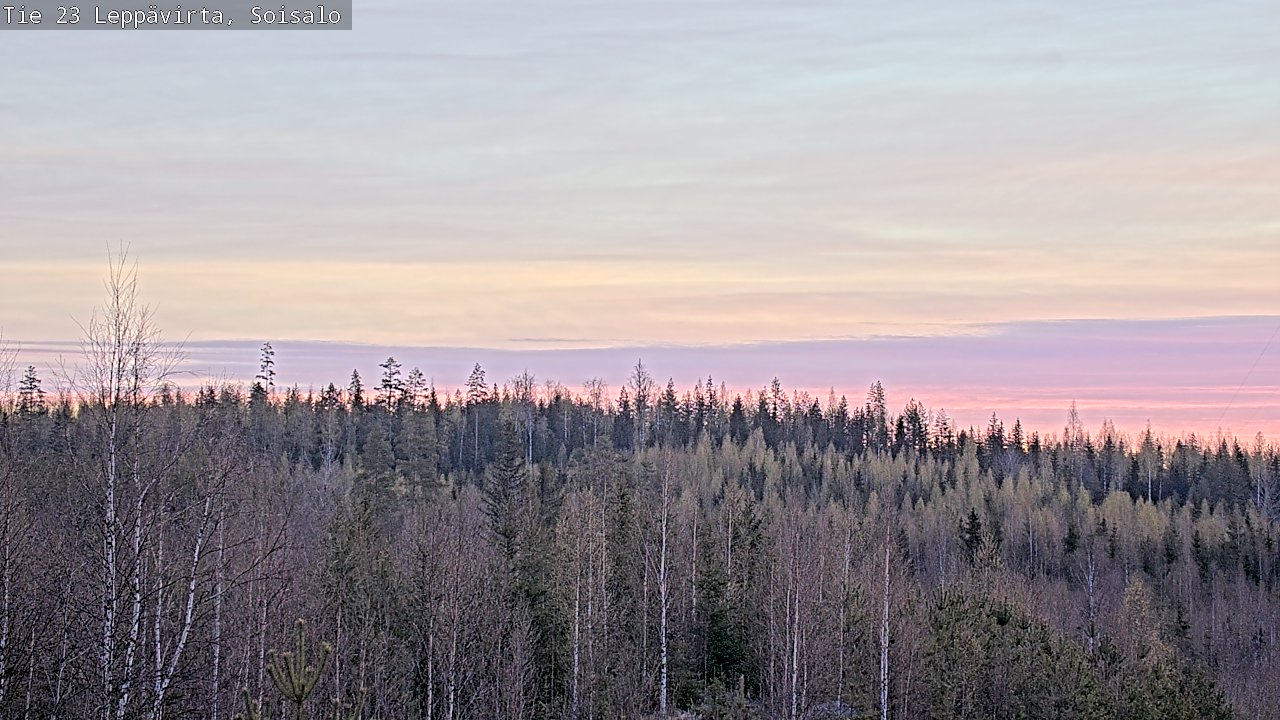 Weather Camera Image Väg 23 Leppävirta, Soisalo, Leppävirta, Pohjois-Savo