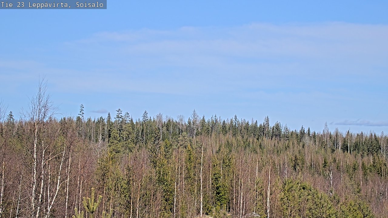 Weather Camera Image Väg 23 Leppävirta, Soisalo, Leppävirta, Pohjois-Savo