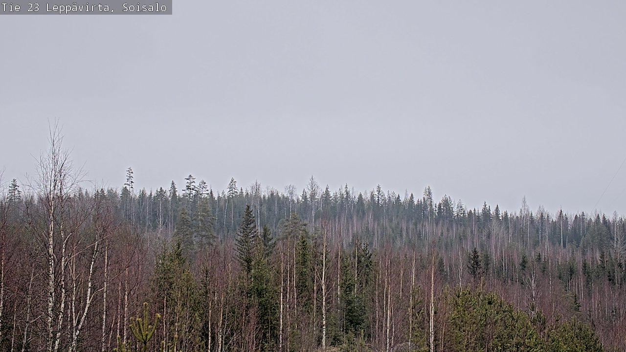 Weather Camera Image Road 23 Leppävirta, Soisalo, Leppävirta, Pohjois-Savo