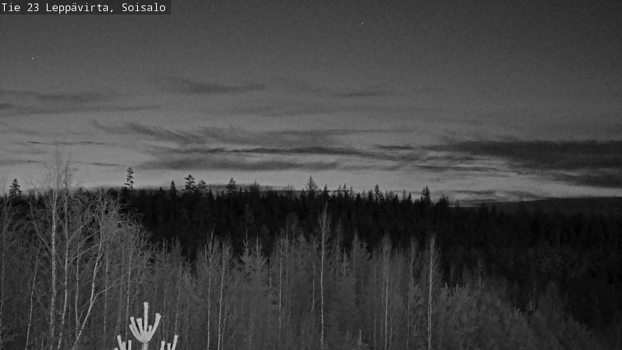 Weather Camera Image Road 23 Leppävirta, Soisalo, Leppävirta, Pohjois-Savo