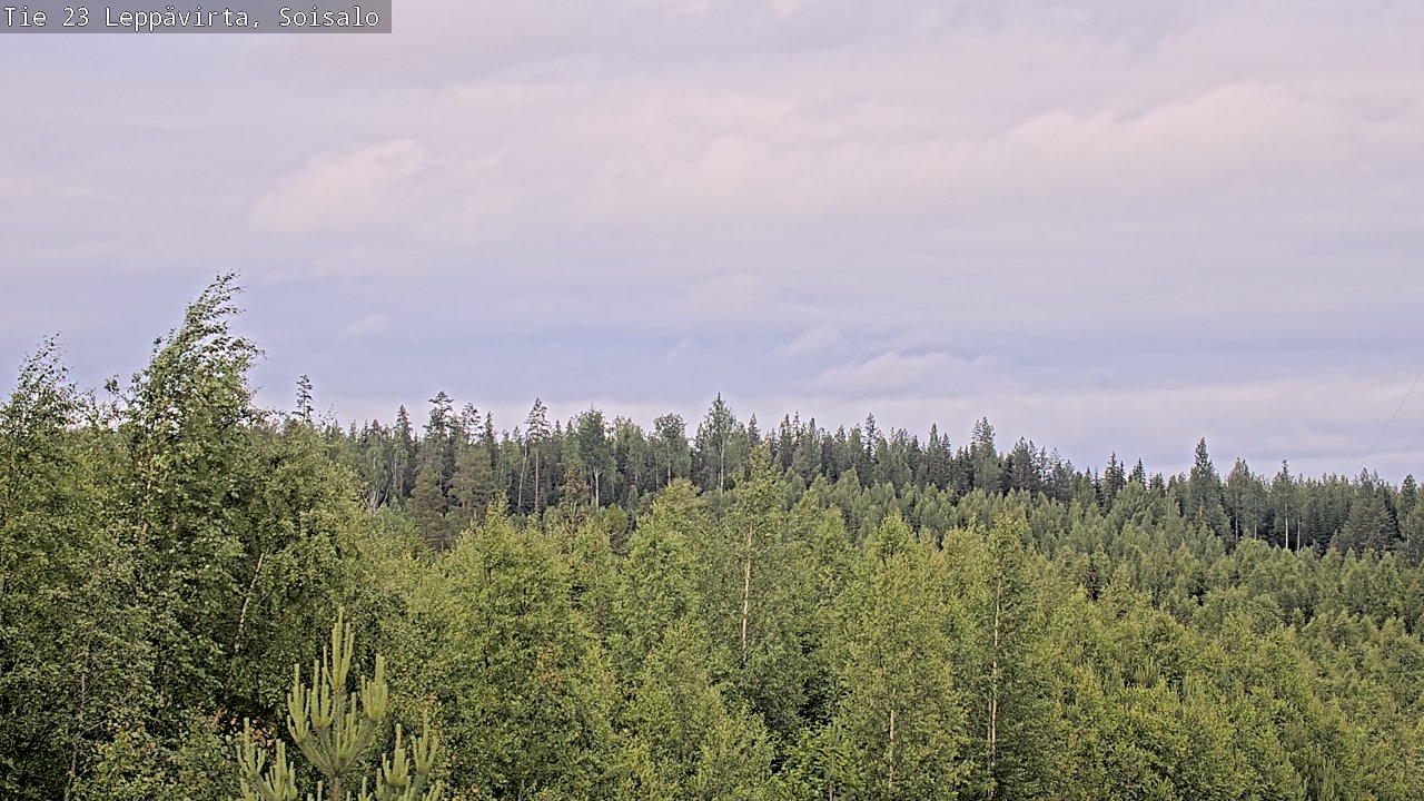 Weather Camera Image Väg 23 Leppävirta, Soisalo, Leppävirta, Pohjois-Savo