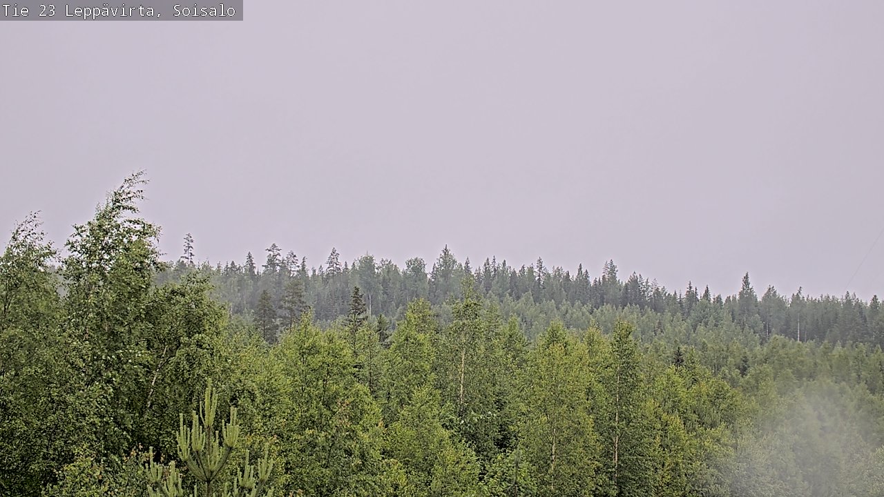 Weather Camera Image Road 23 Leppävirta, Soisalo, Leppävirta, Pohjois-Savo
