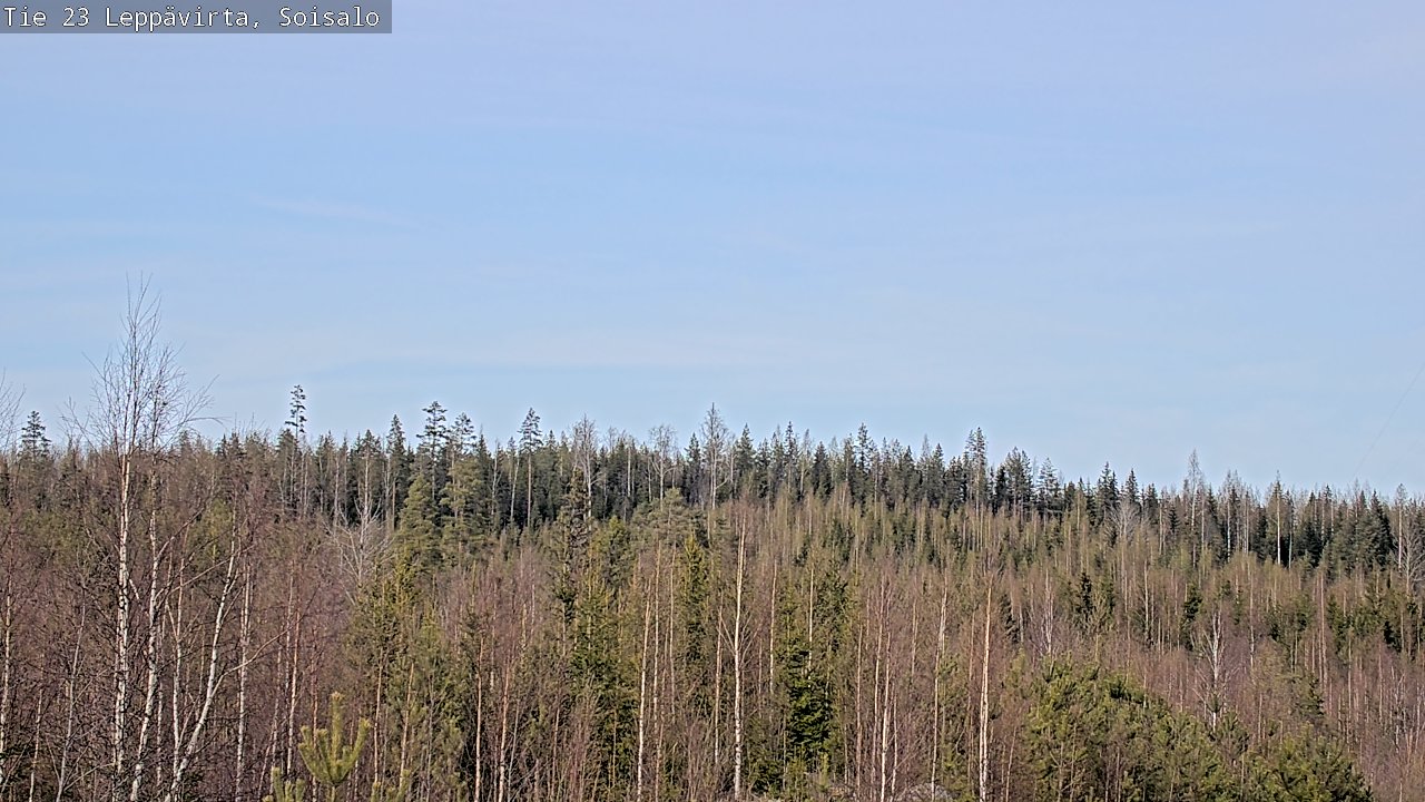 Weather Camera Image Väg 23 Leppävirta, Soisalo, Leppävirta, Pohjois-Savo