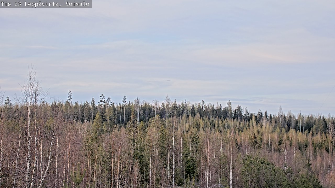 Weather Camera Image Väg 23 Leppävirta, Soisalo, Leppävirta, Pohjois-Savo