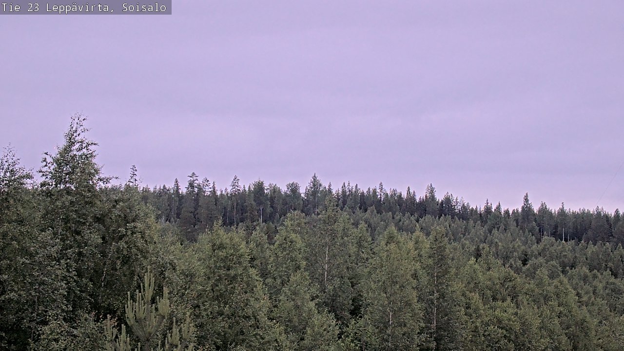 Weather Camera Image Väg 23 Leppävirta, Soisalo, Leppävirta, Pohjois-Savo
