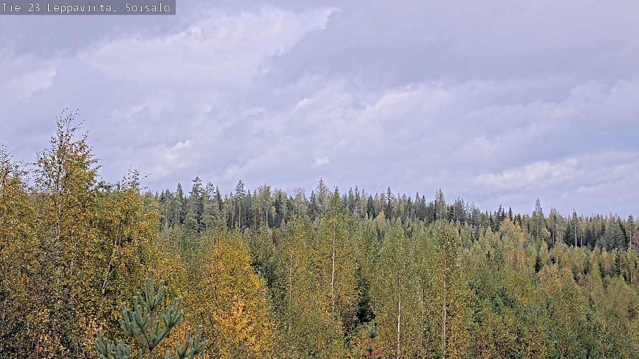 Weather Camera Image Väg 23 Leppävirta, Soisalo, Leppävirta, Pohjois-Savo