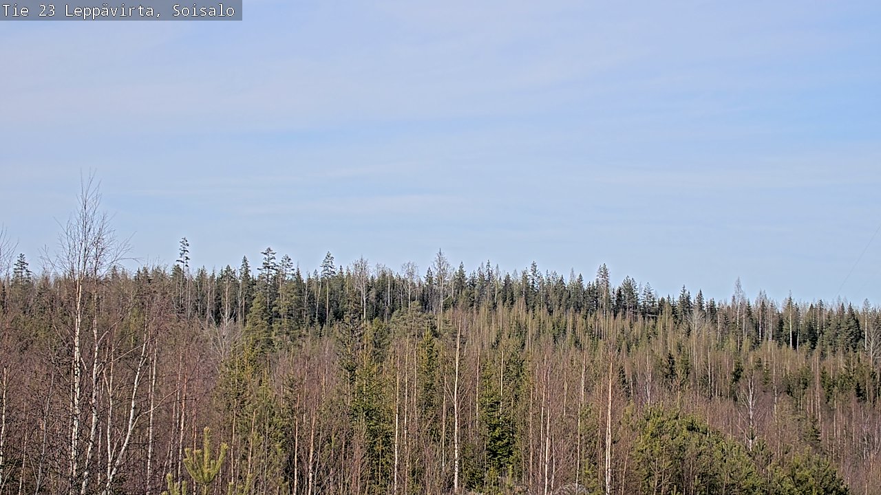 Weather Camera Image Väg 23 Leppävirta, Soisalo, Leppävirta, Pohjois-Savo