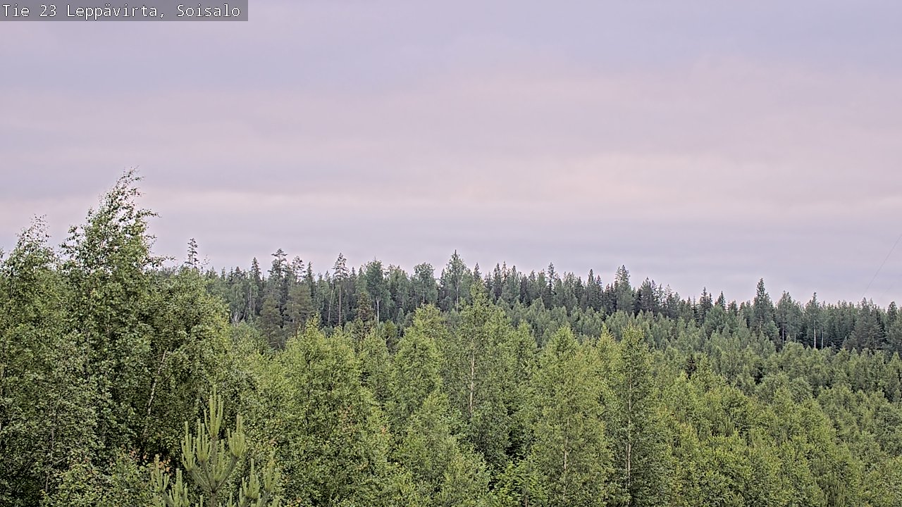 Weather Camera Image Väg 23 Leppävirta, Soisalo, Leppävirta, Pohjois-Savo
