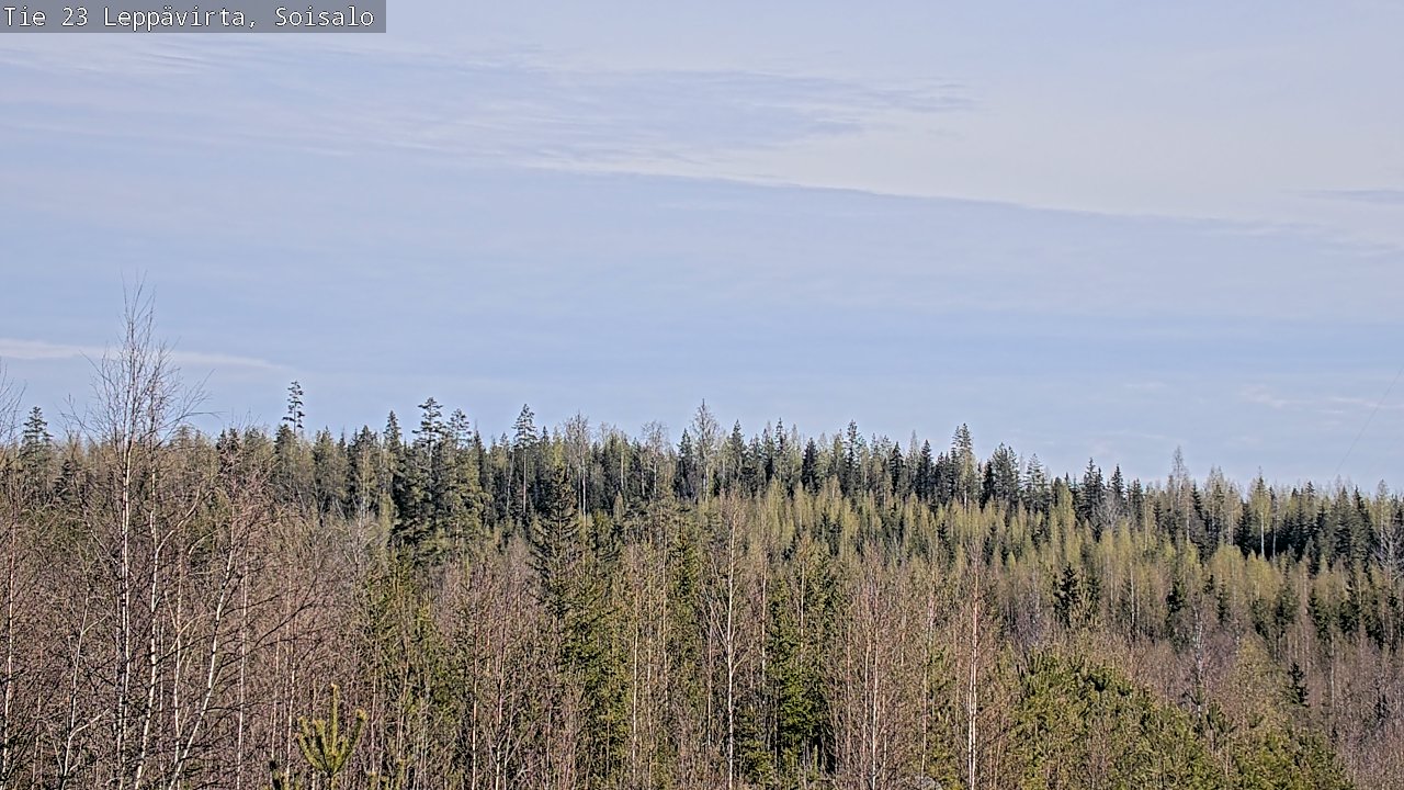 Weather Camera Image Road 23 Leppävirta, Soisalo, Leppävirta, Pohjois-Savo