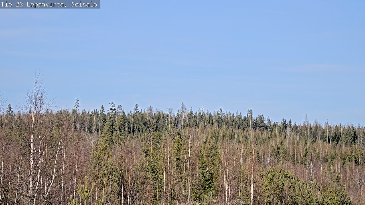 Weather Camera Image Väg 23 Leppävirta, Soisalo, Leppävirta, Pohjois-Savo