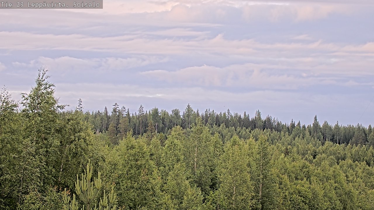Weather Camera Image Väg 23 Leppävirta, Soisalo, Leppävirta, Pohjois-Savo