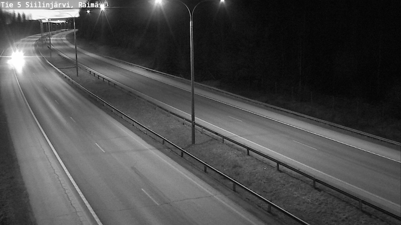 Weather Camera Image Road Siilinjärvi, Räimä, Siilinjärvi, Pohjois-Savo