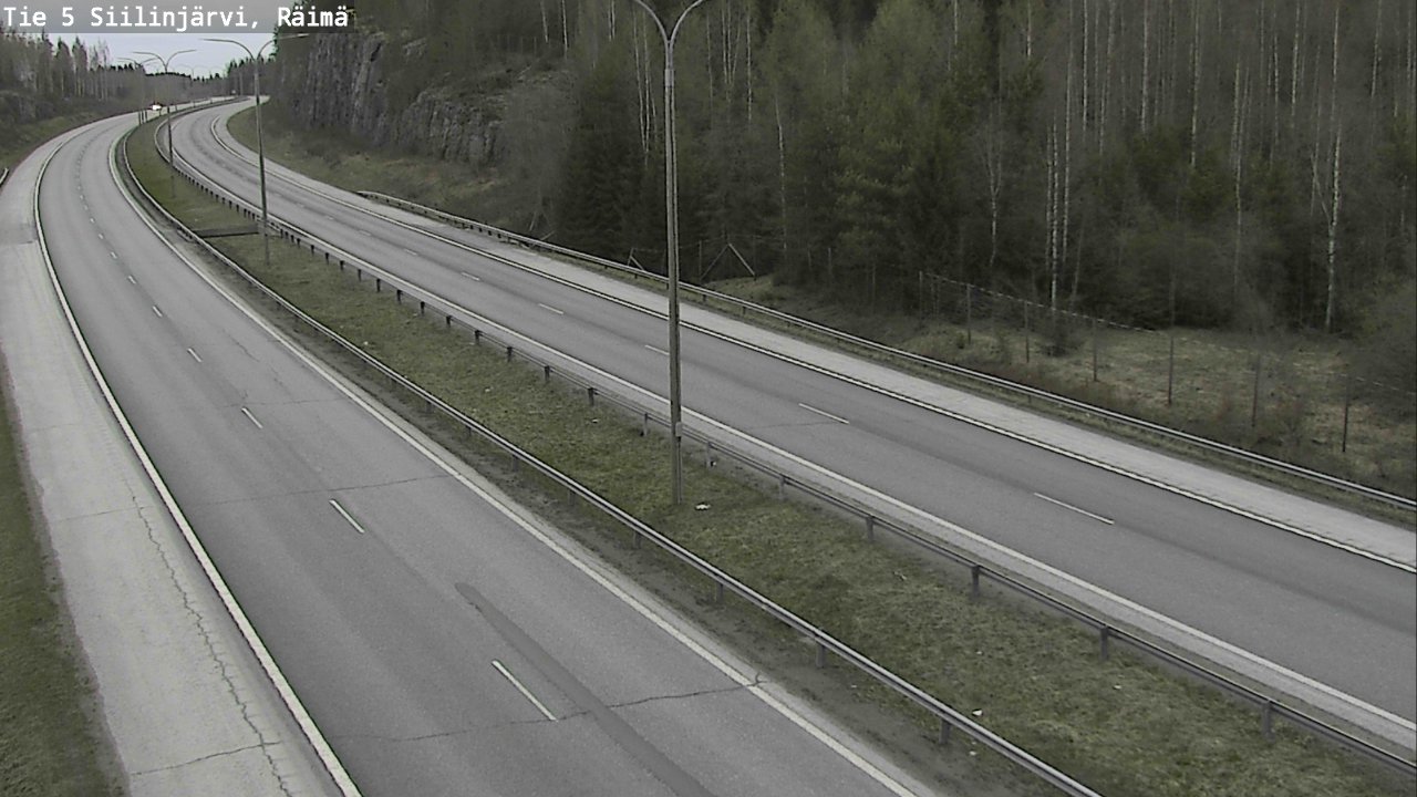 Weather Camera Image Väg 5 Siilinjärvi, Räimä, Siilinjärvi, Pohjois-Savo