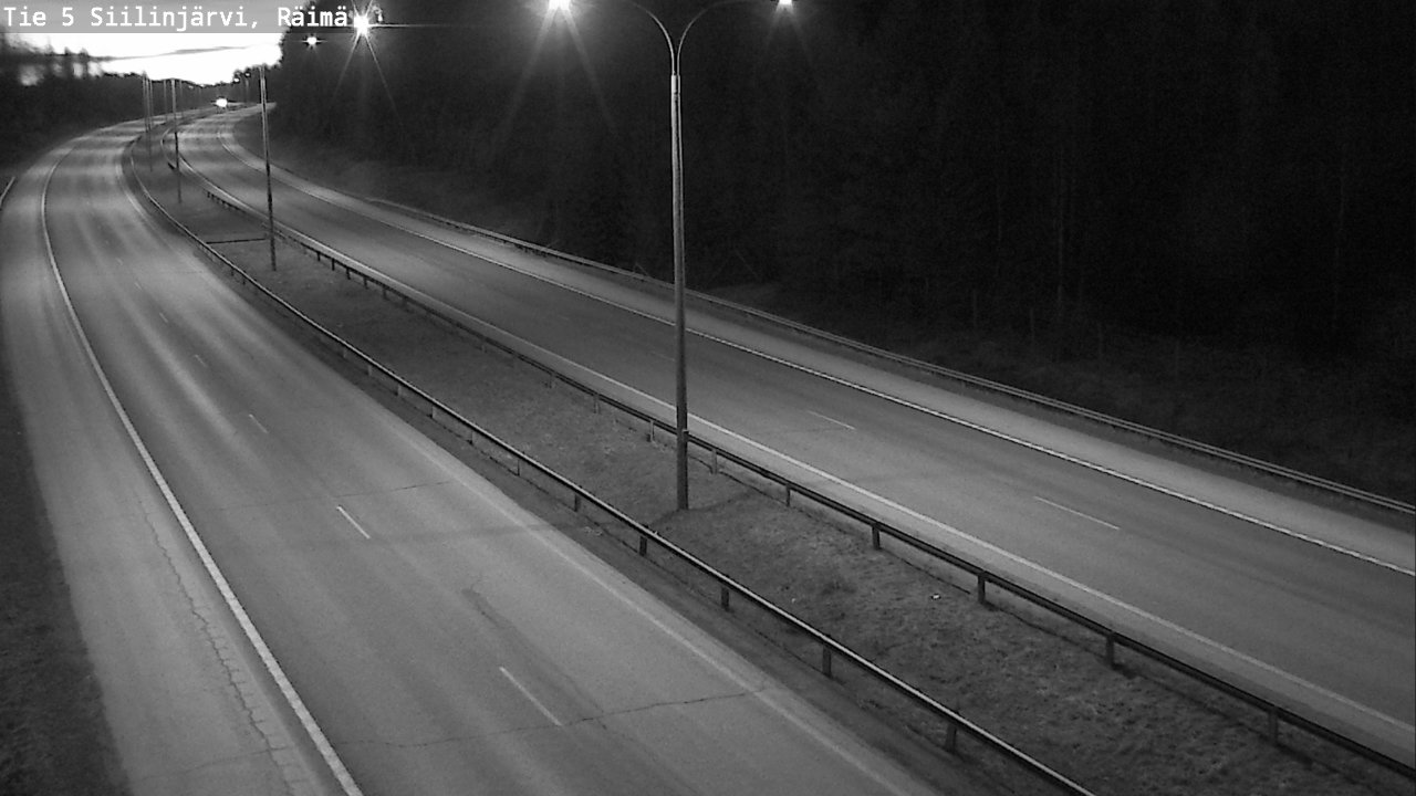Weather Camera Image Road Siilinjärvi, Räimä, Siilinjärvi, Pohjois-Savo