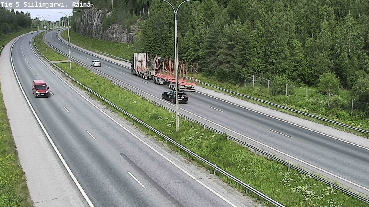 Weather Camera Image Road Siilinjärvi, Räimä, Siilinjärvi, Pohjois-Savo