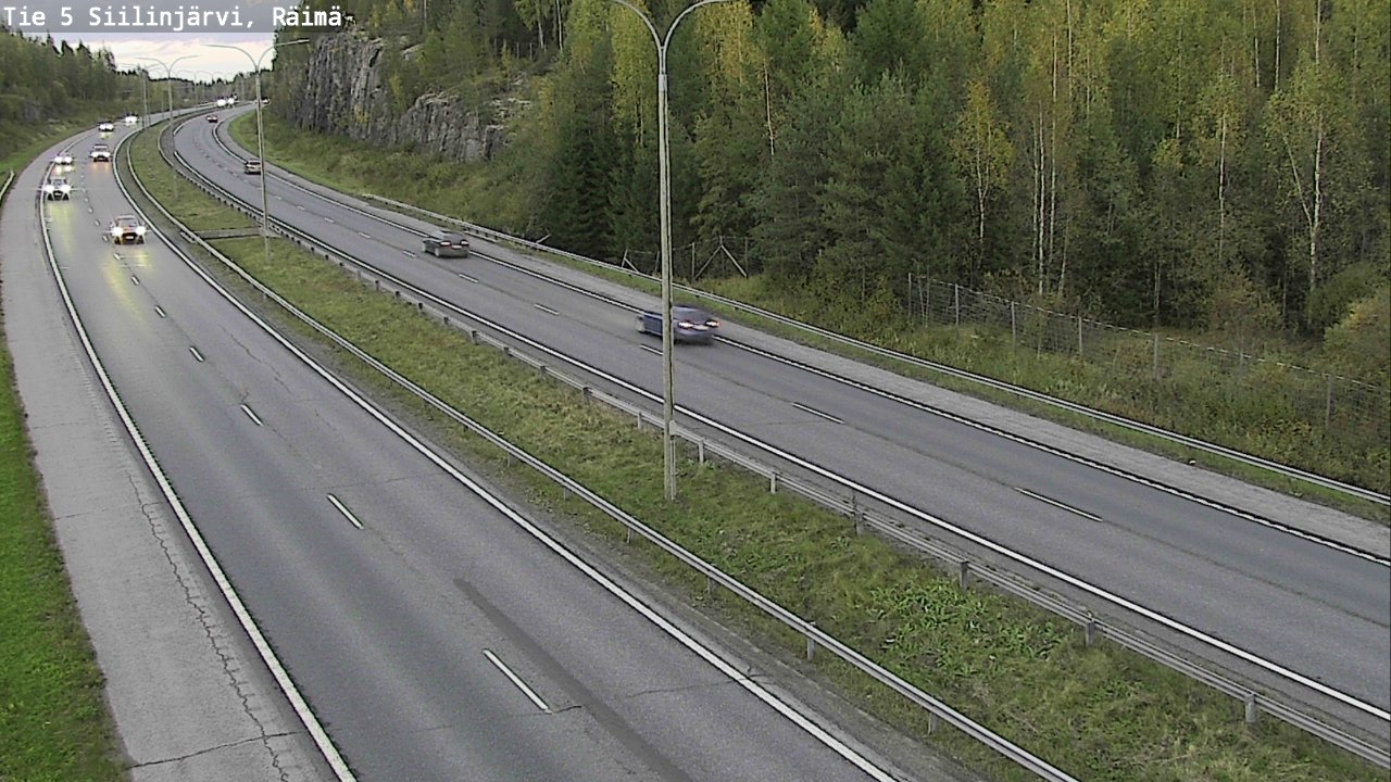 Weather Camera Image Road Siilinjärvi, Räimä, Siilinjärvi, Pohjois-Savo