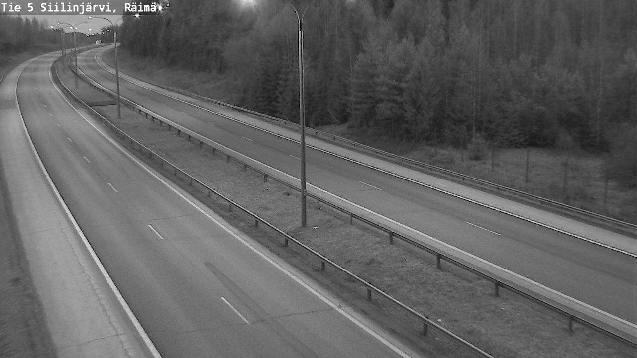 Weather Camera Image Road Siilinjärvi, Räimä, Siilinjärvi, Pohjois-Savo