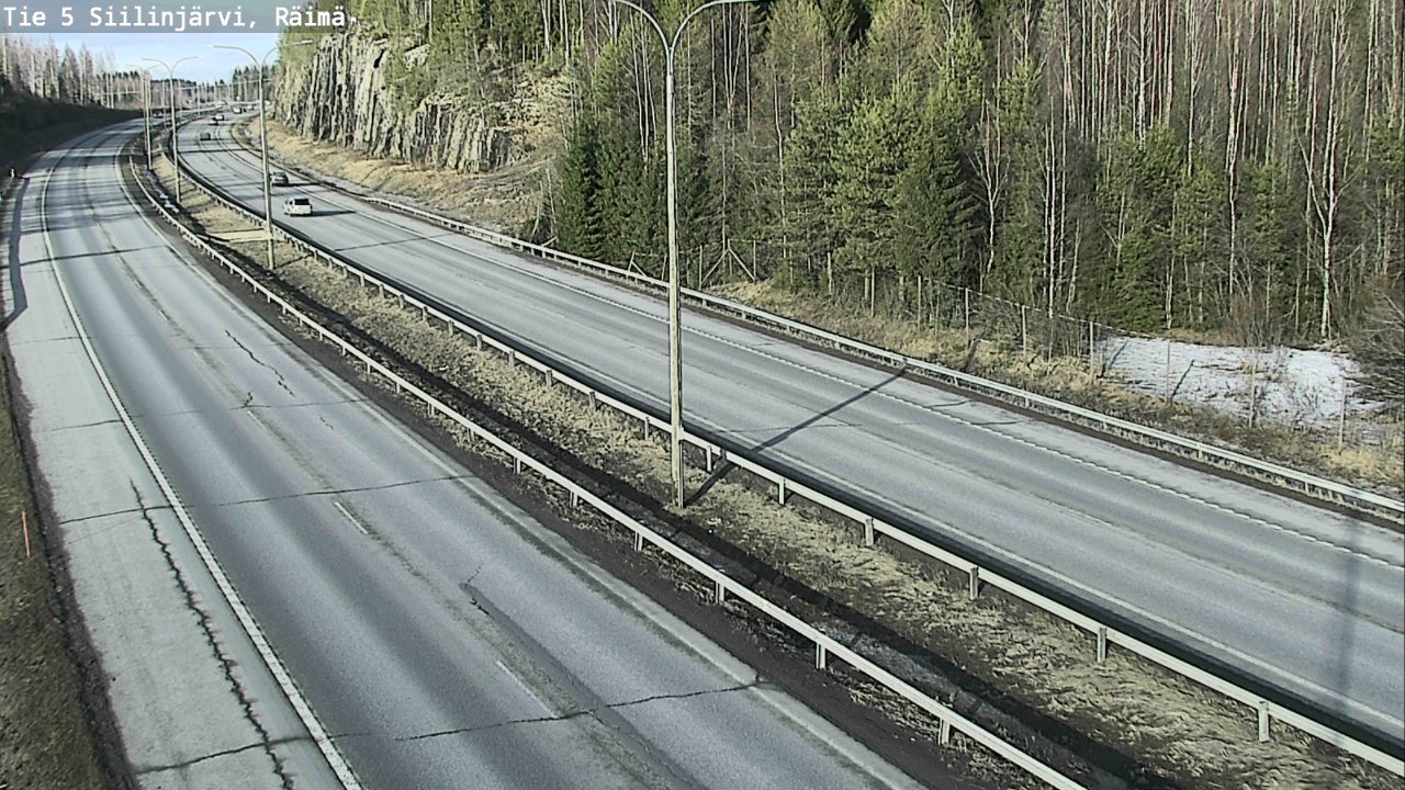 Weather Camera Image Väg 5 Siilinjärvi, Räimä, Siilinjärvi, Pohjois-Savo