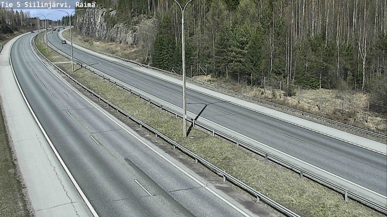 Weather Camera Image Road Siilinjärvi, Räimä, Siilinjärvi, Pohjois-Savo