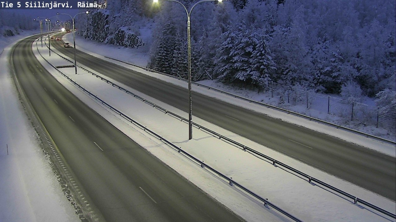 Weather Camera Image Road Siilinjärvi, Räimä, Siilinjärvi, Pohjois-Savo