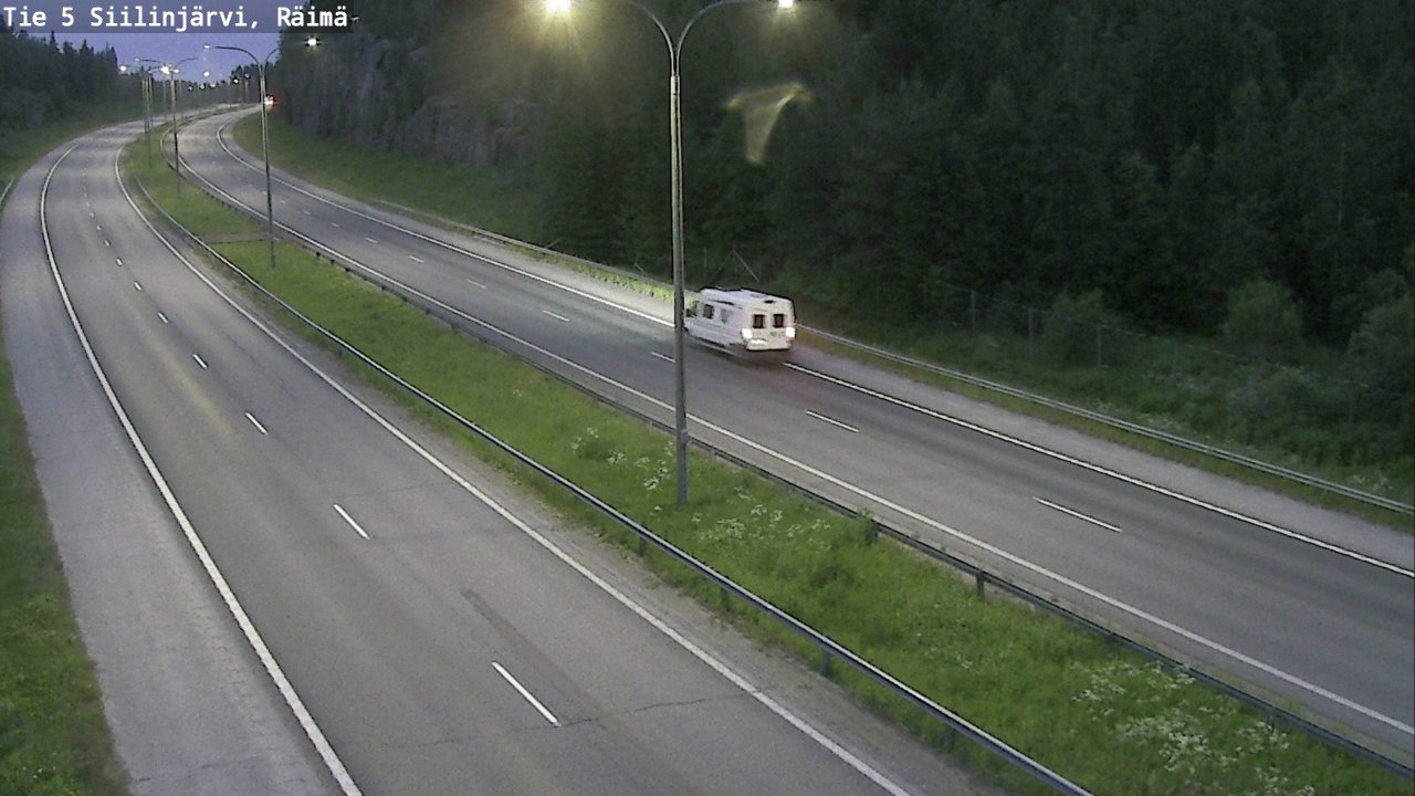 Weather Camera Image Road Siilinjärvi, Räimä, Siilinjärvi, Pohjois-Savo