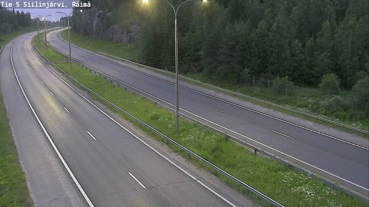 Weather Camera Image Road Siilinjärvi, Räimä, Siilinjärvi, Pohjois-Savo