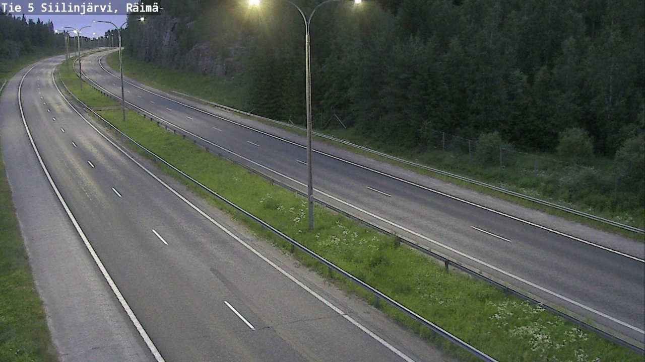 Weather Camera Image Road Siilinjärvi, Räimä, Siilinjärvi, Pohjois-Savo