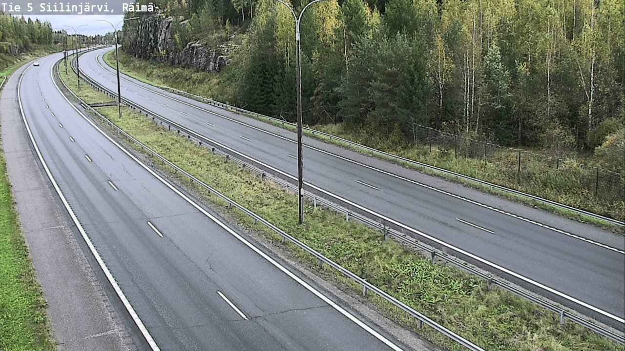Weather Camera Image Road Siilinjärvi, Räimä, Siilinjärvi, Pohjois-Savo