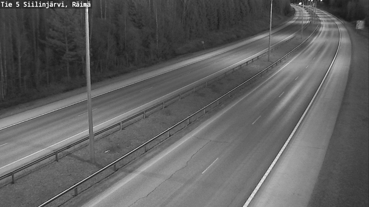 Weather Camera Image Road Siilinjärvi, Räimä, Siilinjärvi, Pohjois-Savo