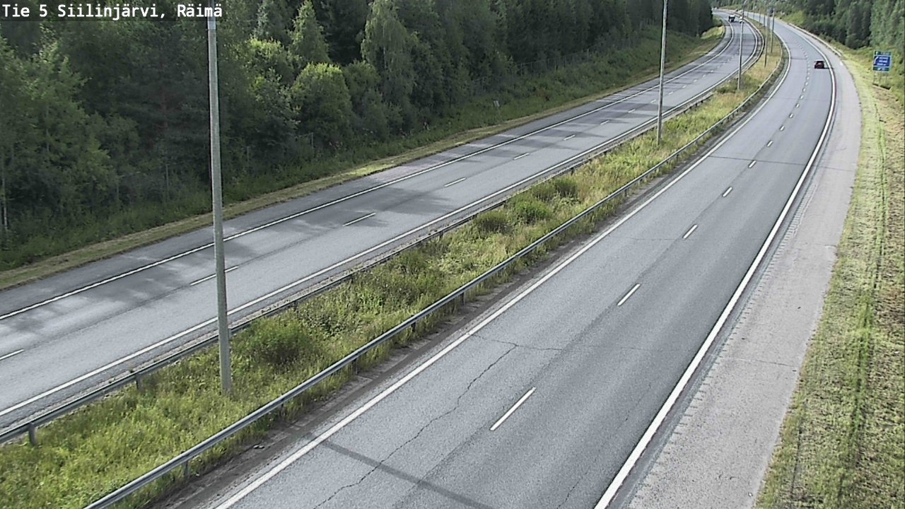 Weather Camera Image Väg 5 Siilinjärvi, Räimä, Siilinjärvi, Pohjois-Savo