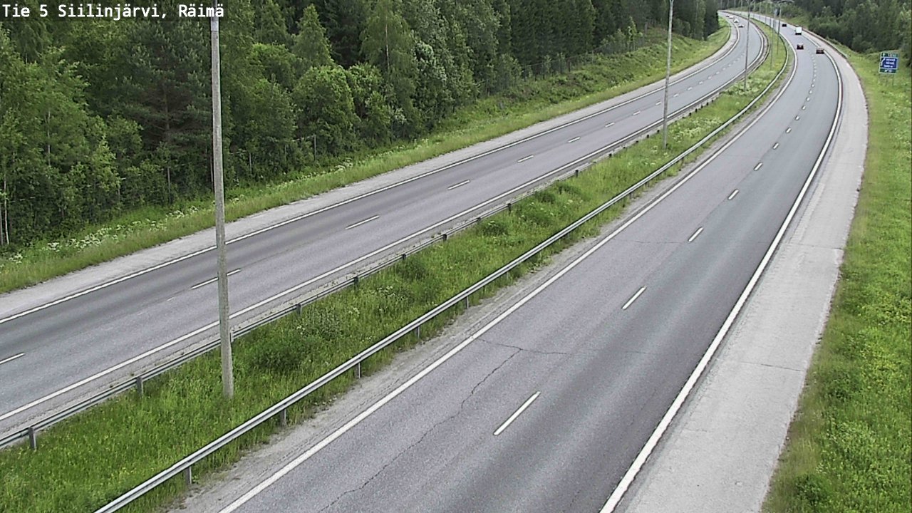 Weather Camera Image Road Siilinjärvi, Räimä, Siilinjärvi, Pohjois-Savo