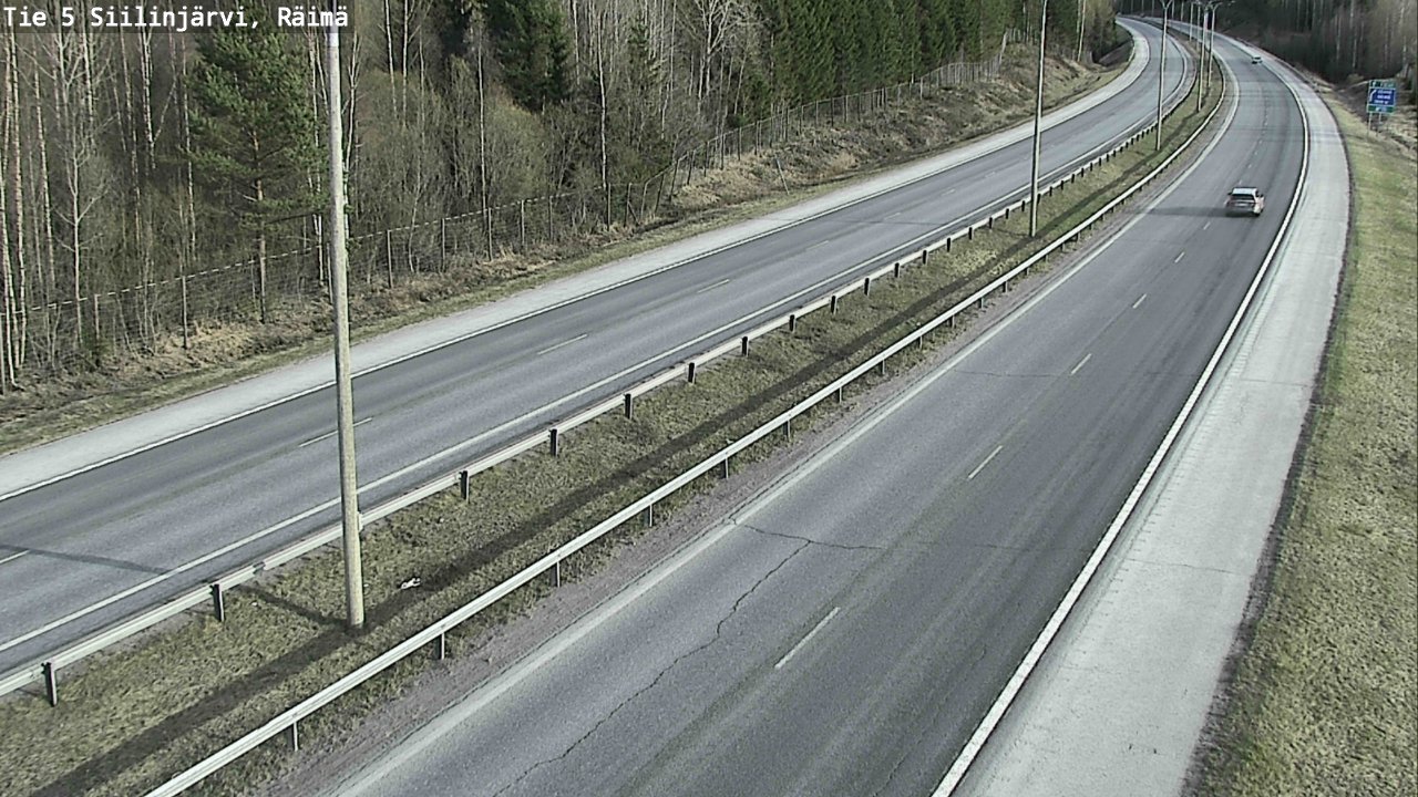 Weather Camera Image Road Siilinjärvi, Räimä, Siilinjärvi, Pohjois-Savo