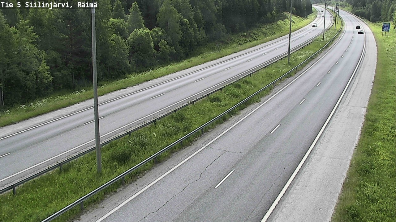 Weather Camera Image Road Siilinjärvi, Räimä, Siilinjärvi, Pohjois-Savo