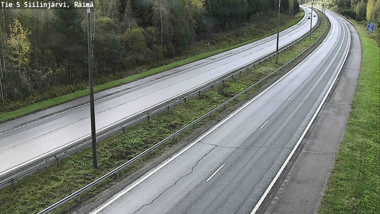 Weather Camera Image Road Siilinjärvi, Räimä, Siilinjärvi, Pohjois-Savo