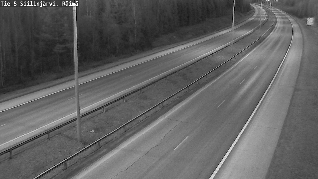 Weather Camera Image Road Siilinjärvi, Räimä, Siilinjärvi, Pohjois-Savo