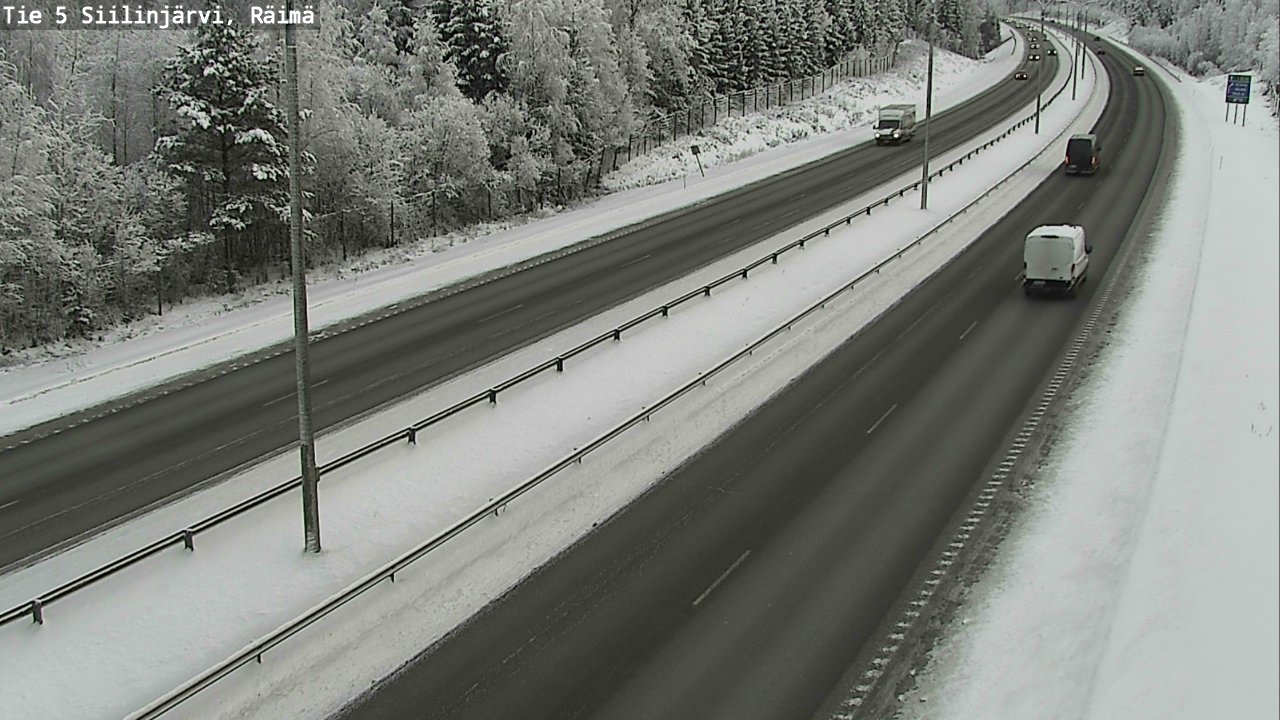 Weather Camera Image Road Siilinjärvi, Räimä, Siilinjärvi, Pohjois-Savo