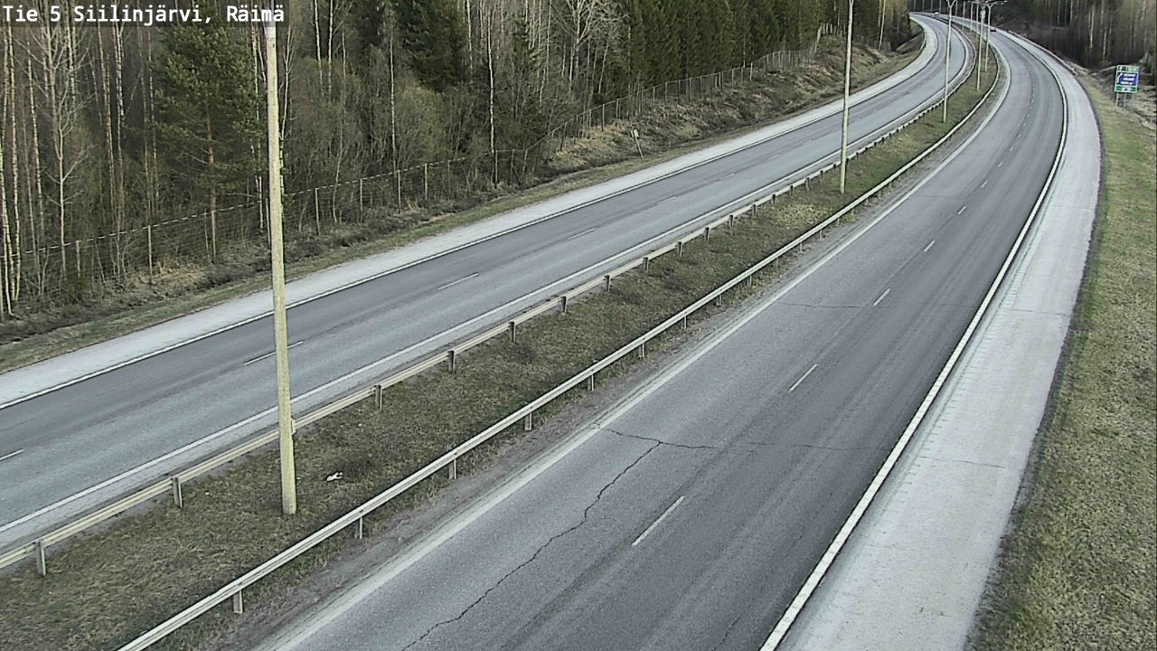 Weather Camera Image Road Siilinjärvi, Räimä, Siilinjärvi, Pohjois-Savo