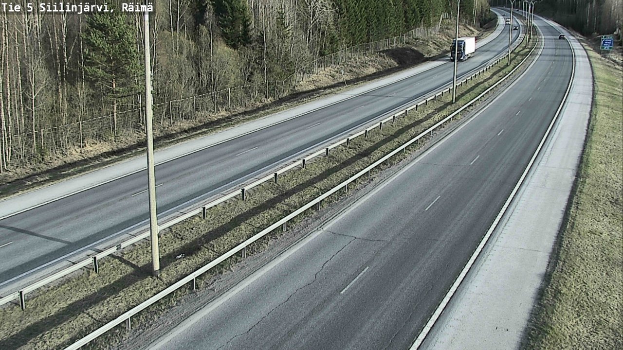Weather Camera Image Road Siilinjärvi, Räimä, Siilinjärvi, Pohjois-Savo